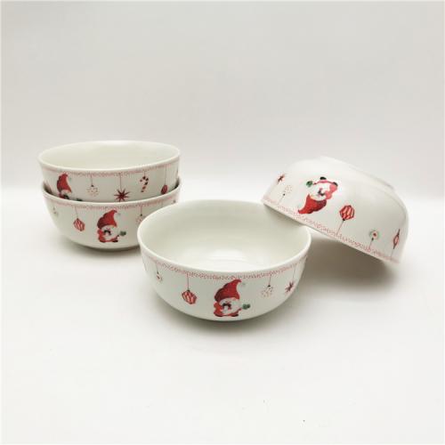 5.5inch Christmas design porcelain bowl