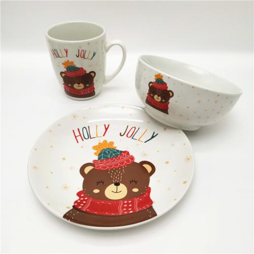 Carton design Christmas design porcelain dinnerware supplier