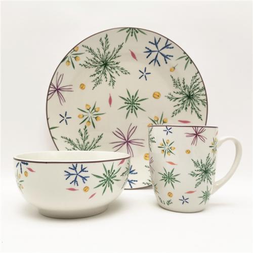Charming Christmas Porcelain Dinnerware Set