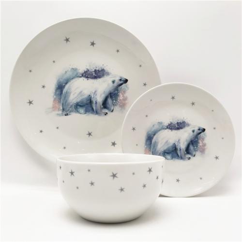 Discover the Magic of Christmas with Our China Decal Dinnerware