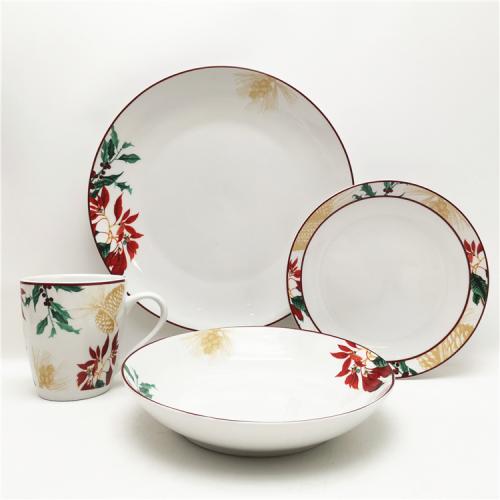 Elevate Your Dining Experience with Our Christmas Design Porcelain Dinnerware