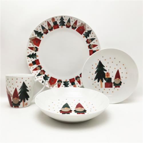 Enchant Your Christmas Dining with Our Whimsical Porcelain Dinnerware
