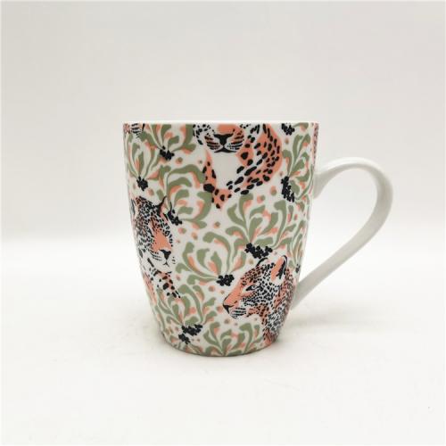 Roar with Style - Our 12oz Leopard Print Porcelain Mug!