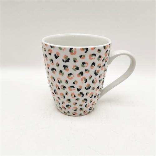 Unleash Your Wild Side with Our Leopard Print Porcelain Mug!