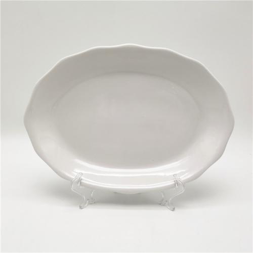 12inch Cut Edge Oval Shape Platter Serving Dishes 